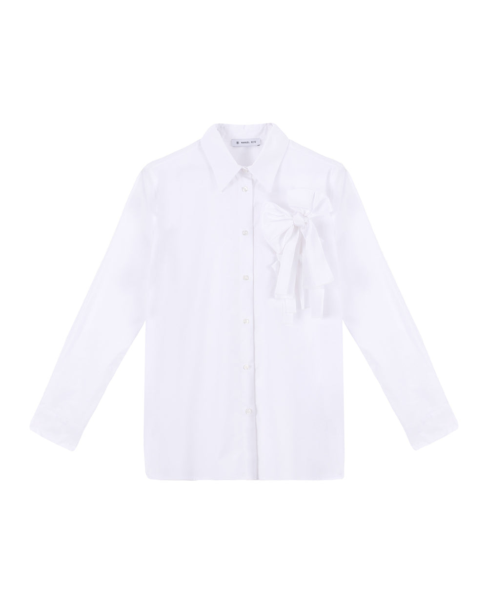 white poplin maxi shirt