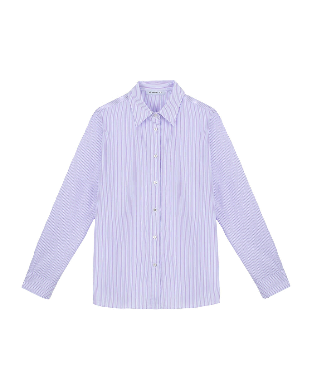 violet poplin stripe shirt