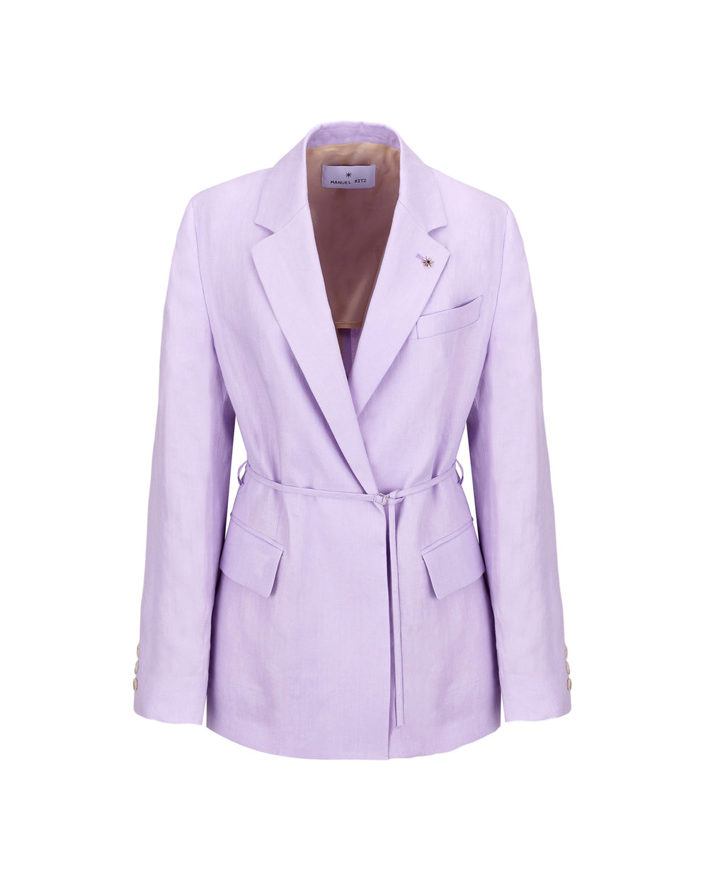 violet batavia linen blazer
