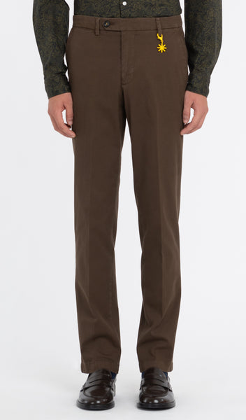 Manuel Ritz pantaloni uomo chino beige