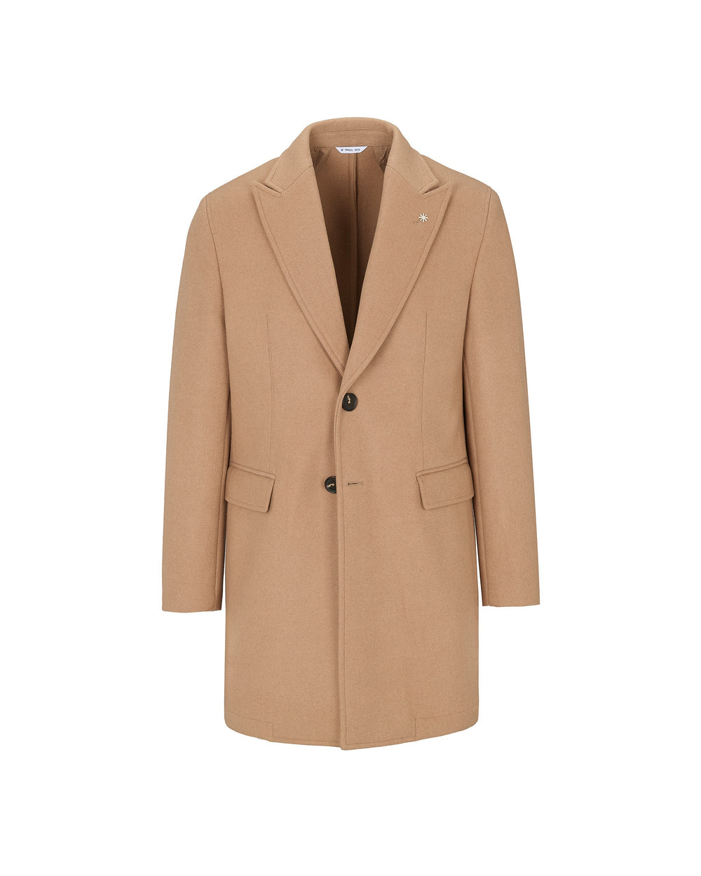 beige nuvola wool blend cloth coat