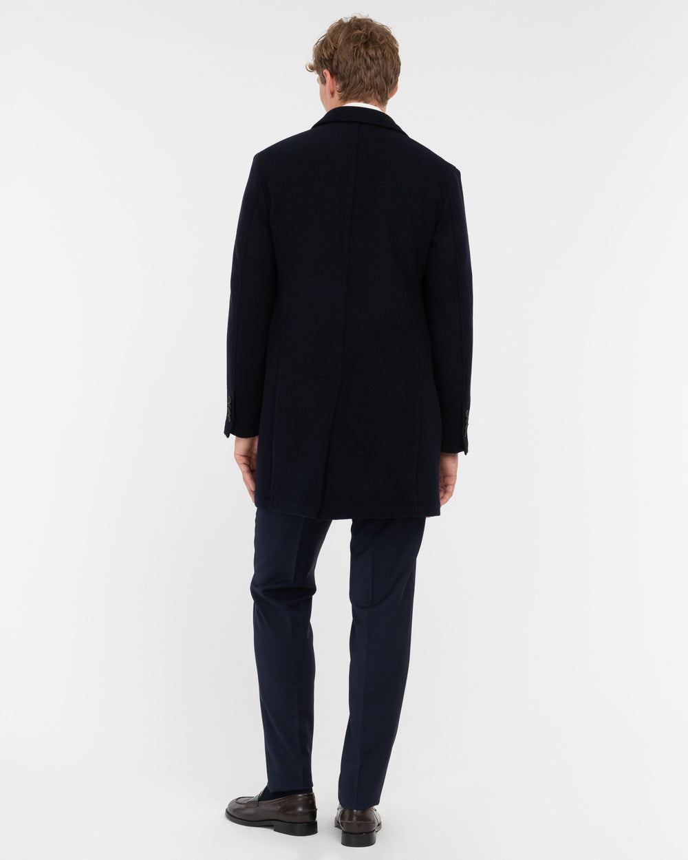 blue nuvola wool blend cloth coat