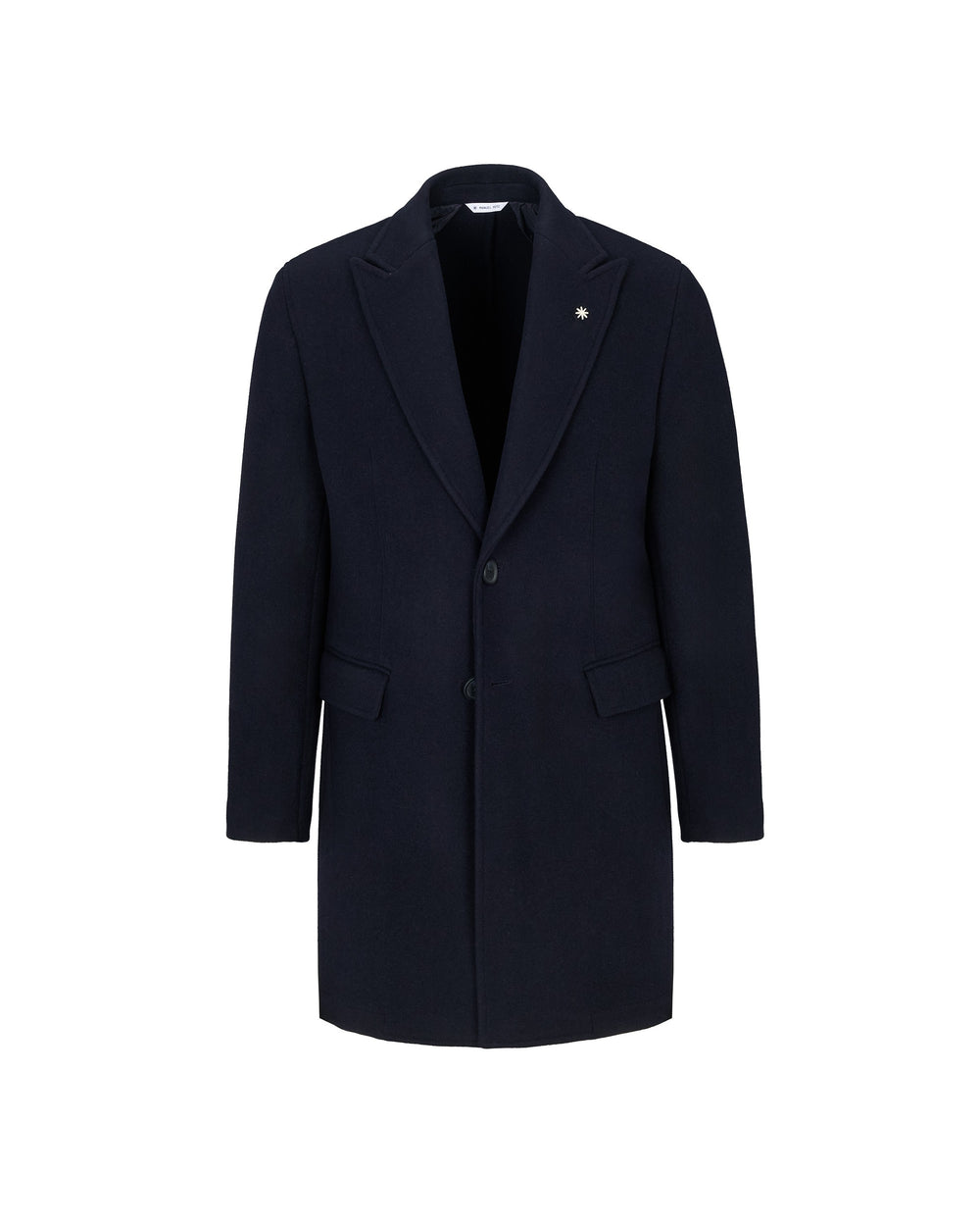 blue nuvola wool blend cloth coat