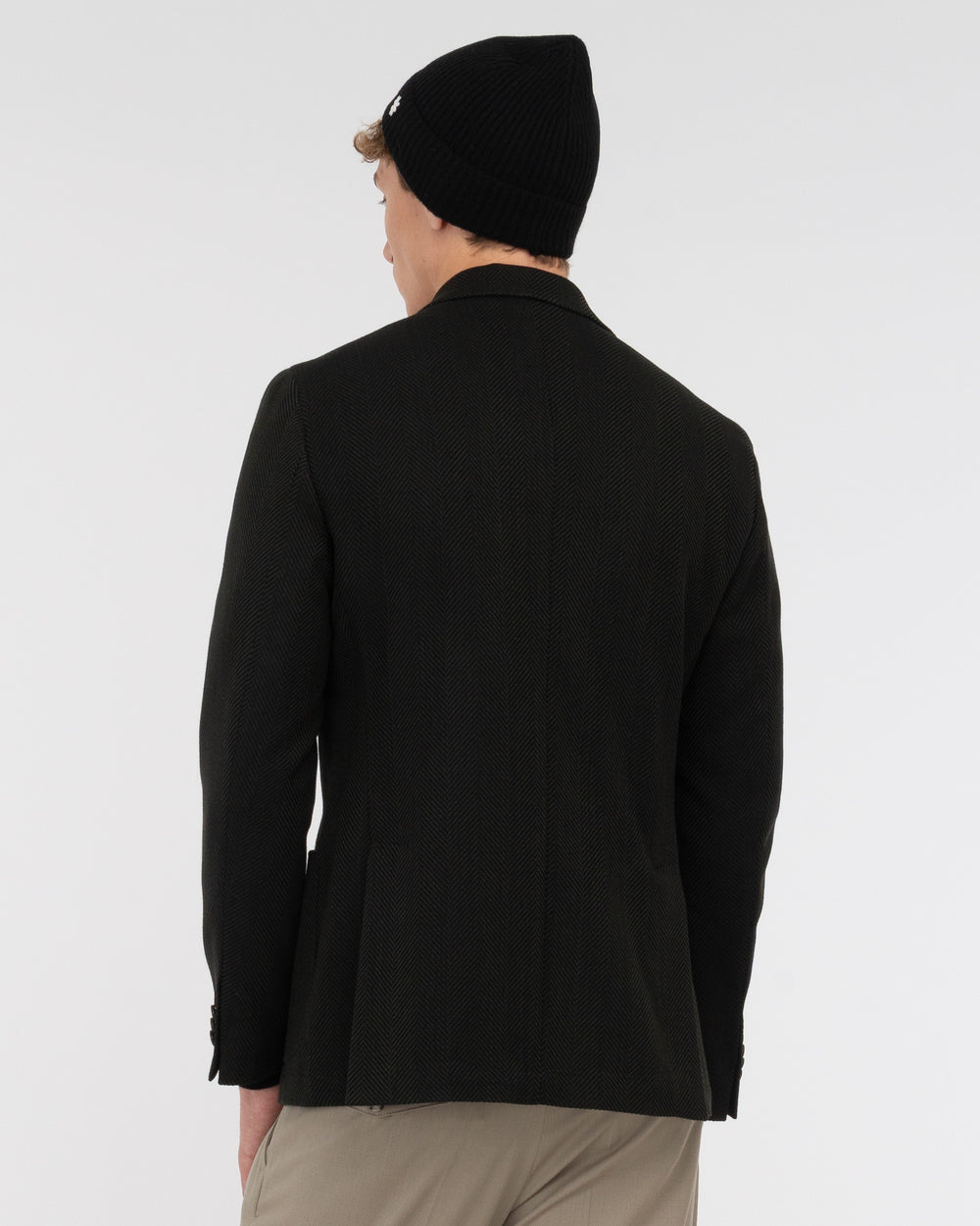 green resca wool cotton blazer