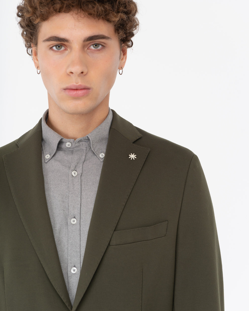 green nuvola stitch milano stretch blazer