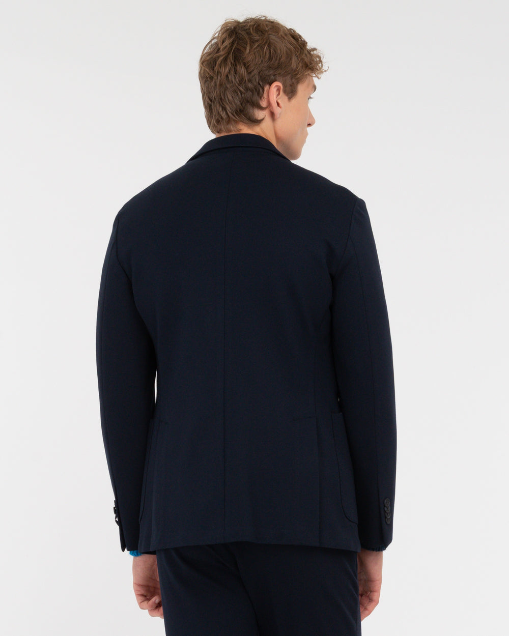 blue nuvola stitch milano stretch blazer