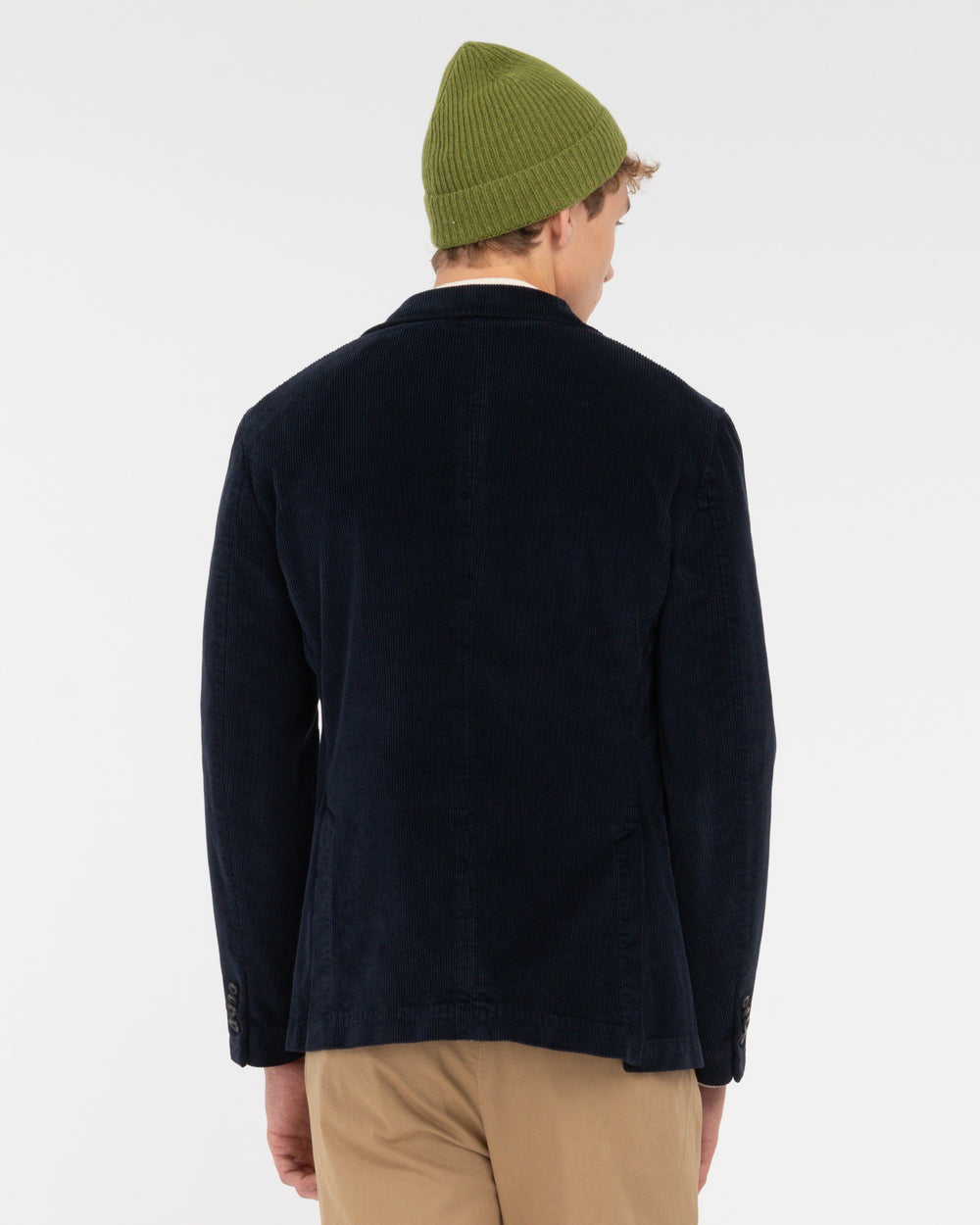 blue blazer nuvola velvet 1000-striped stretch cotton