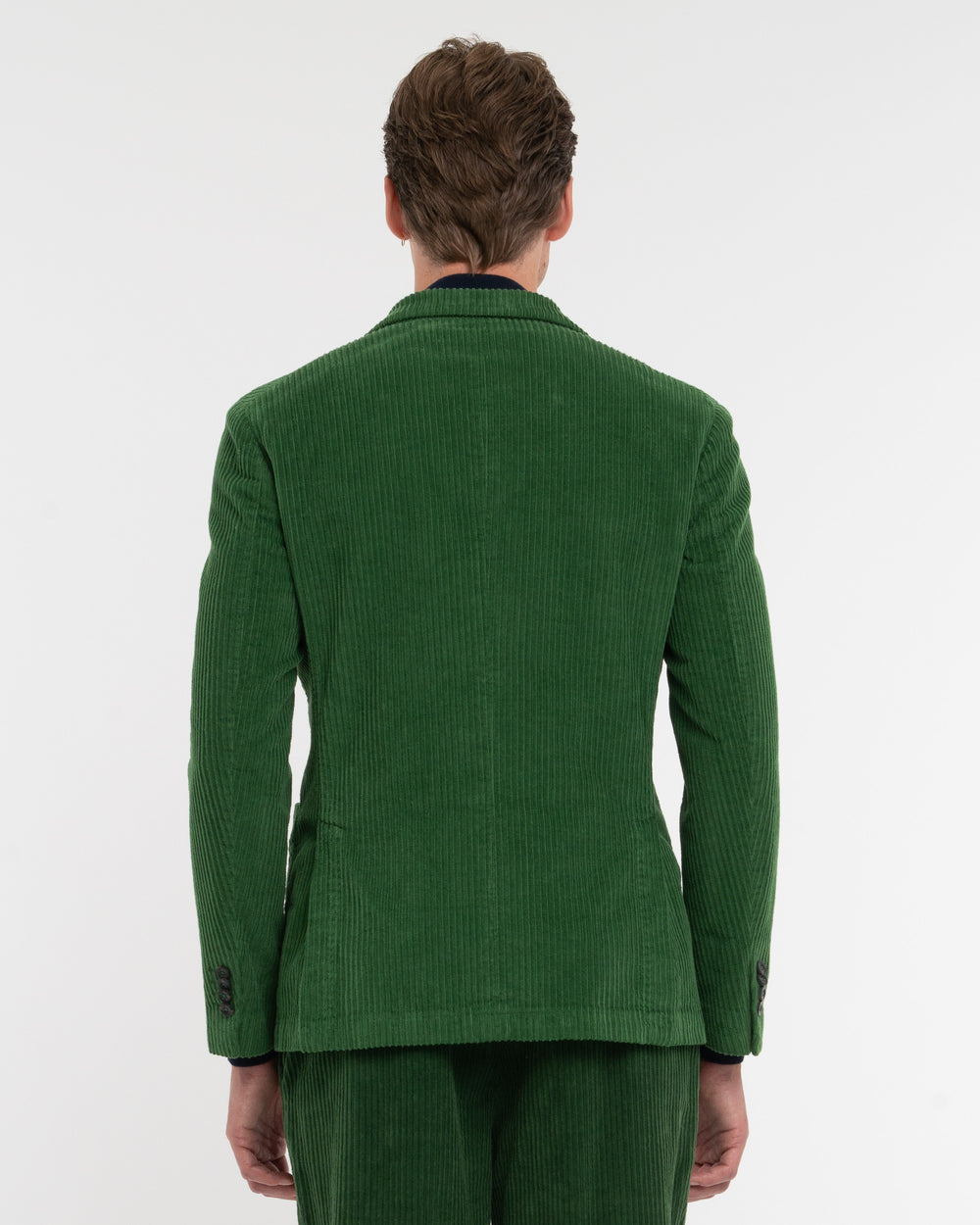green nuvola blazer in velvet rocker