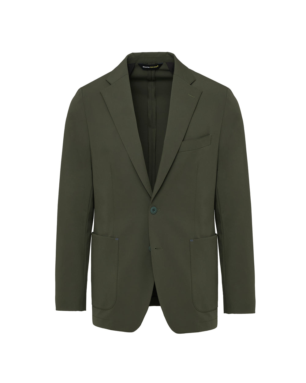 green technical stretch blazer