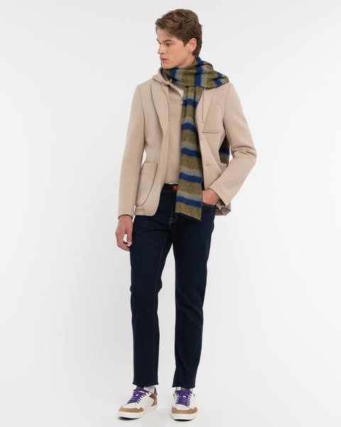 blue stretch indigo denim