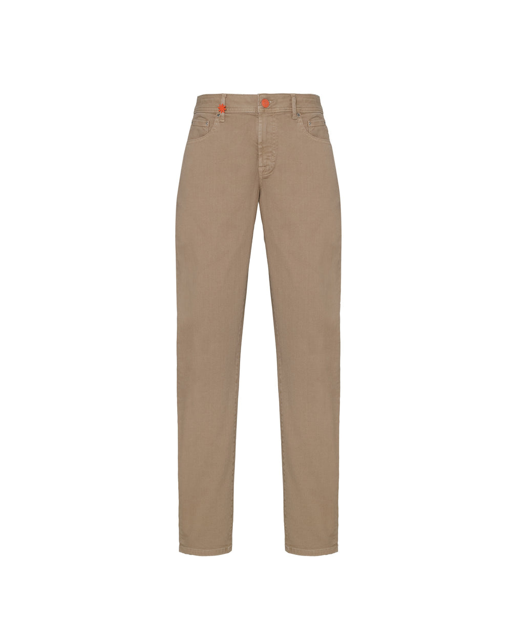 beige stretch cotton bull denim
