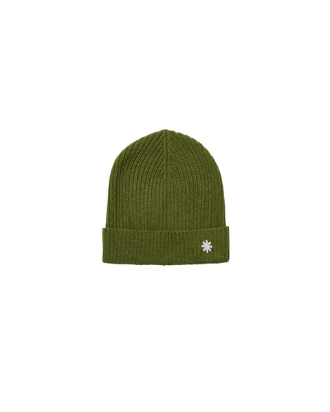green english rib cashmere blend cap