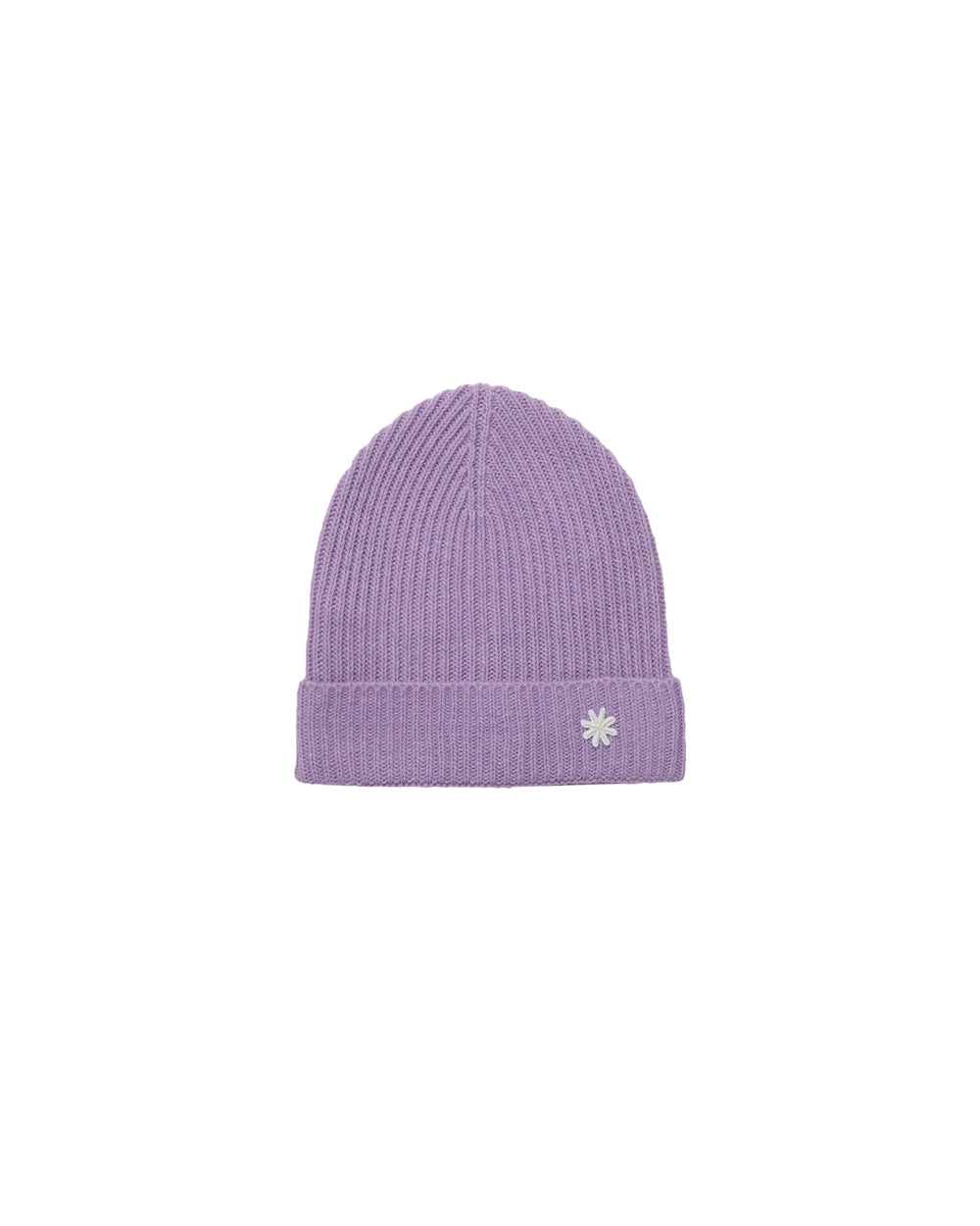violet english rib cashmere blend cap