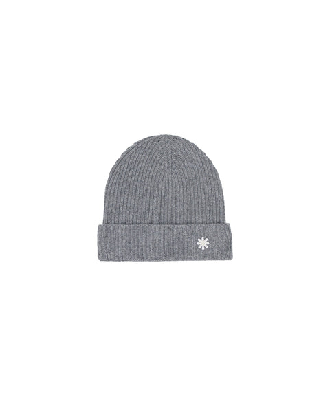 gray english rib cashmere blend cap