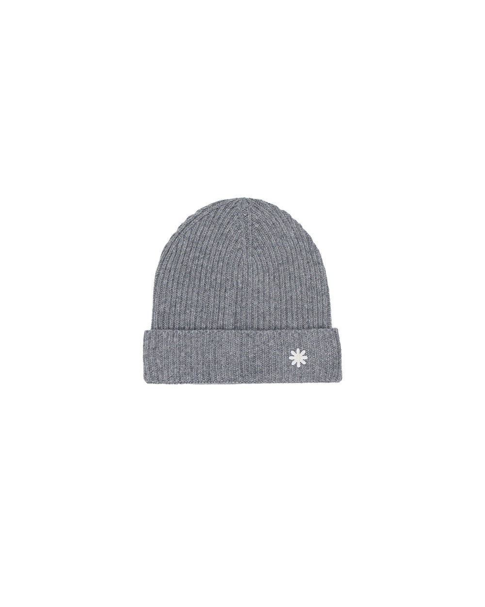gray english rib cashmere blend cap