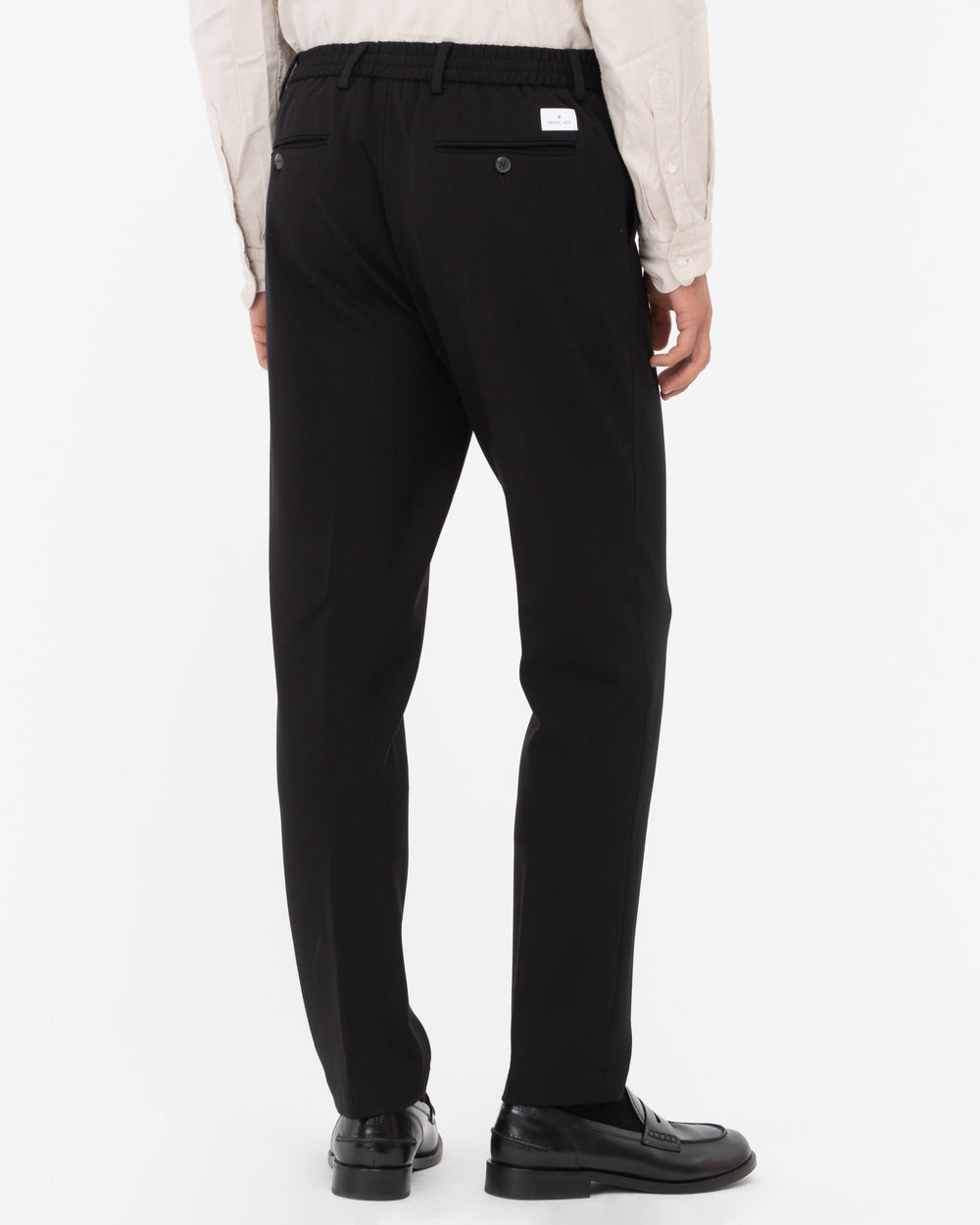 black milan stitch jersey jogging trousers