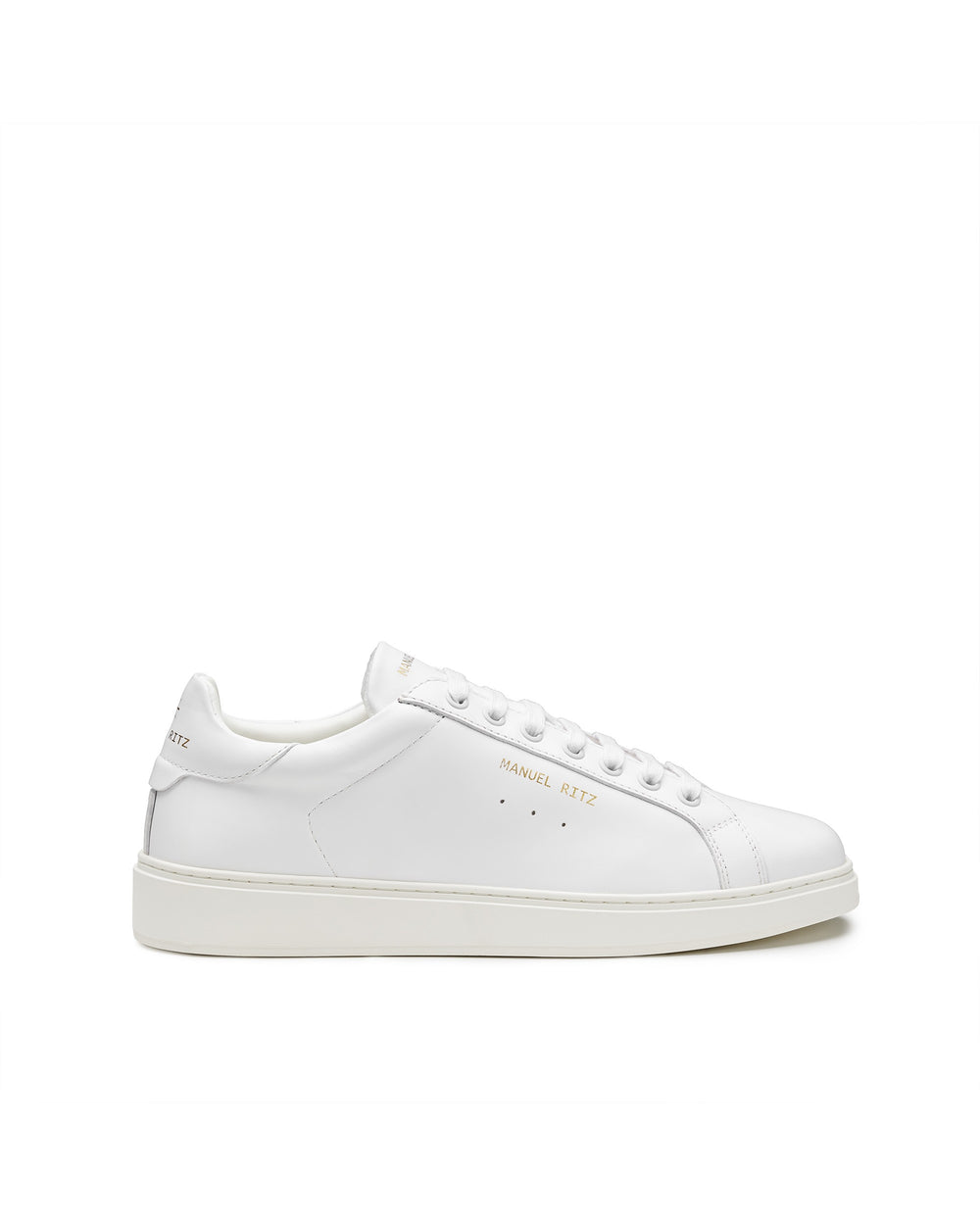 white leeather sneakers