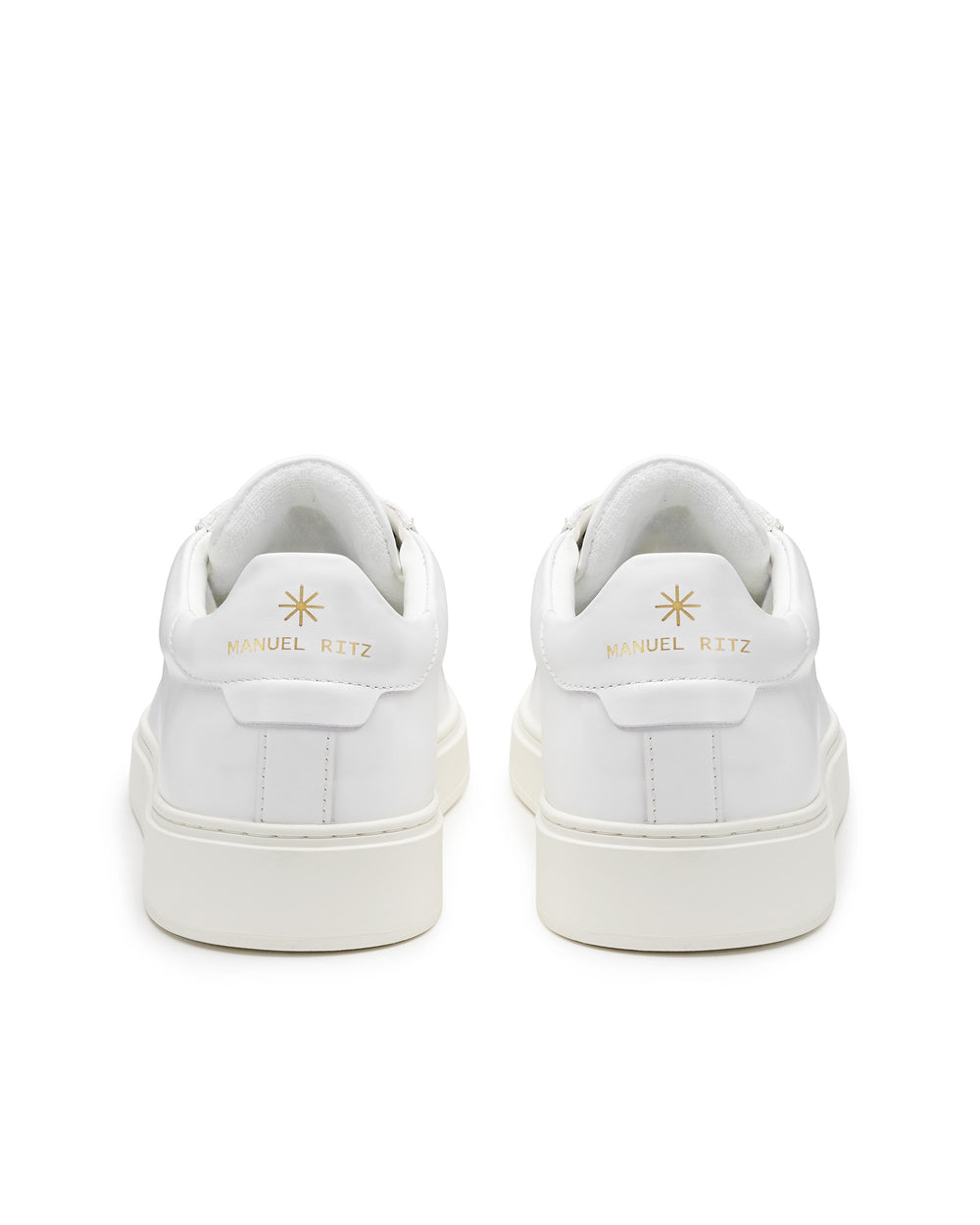 white leeather sneakers