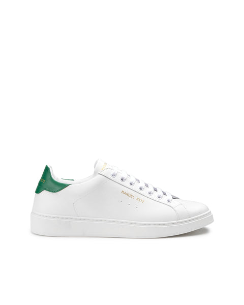 green leeather sneakers
