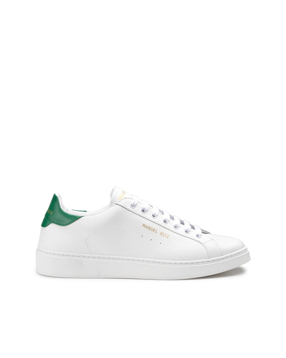 green leeather sneakers
