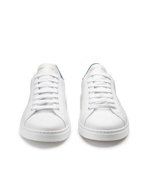 green leeather sneakers