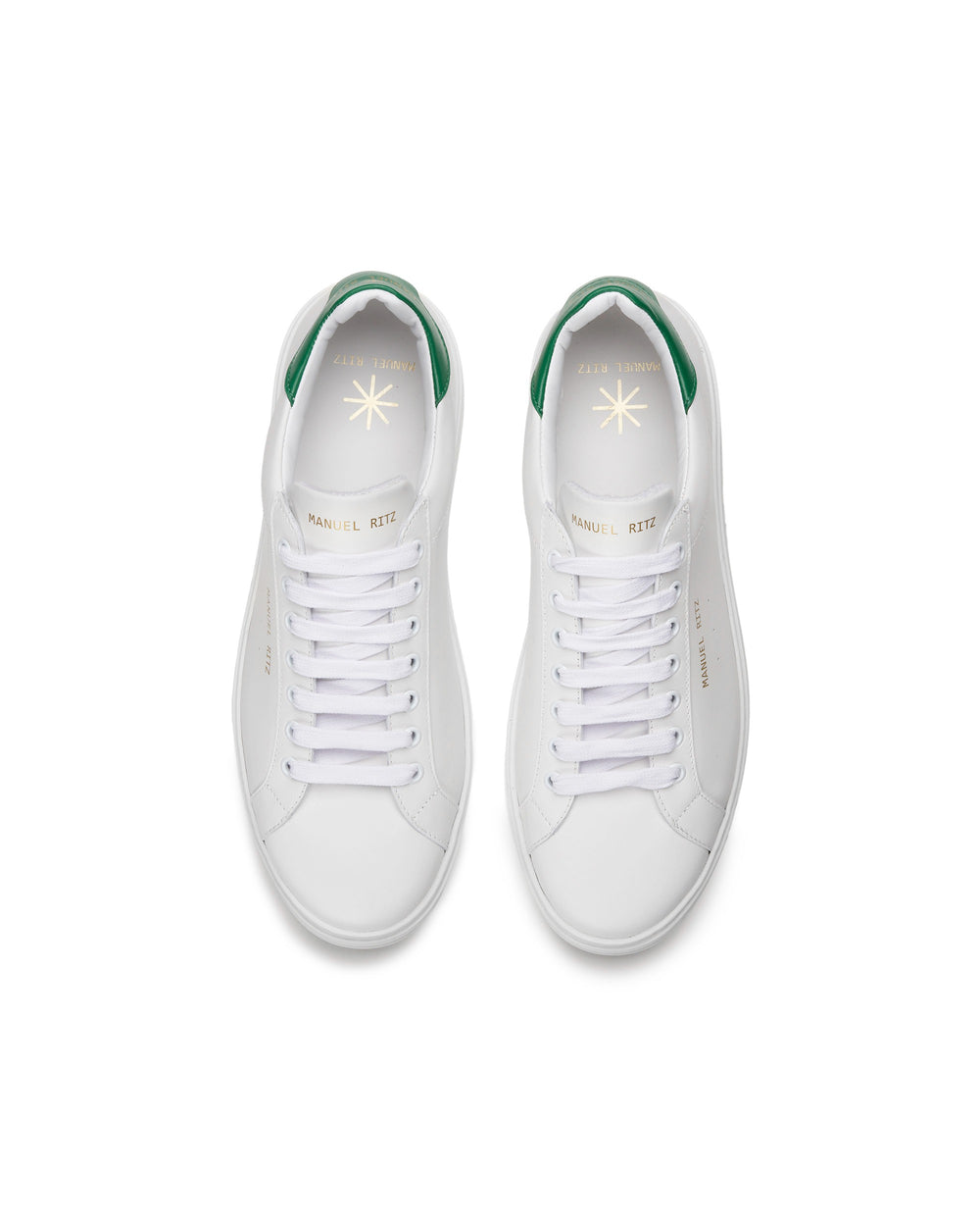 green leeather sneakers