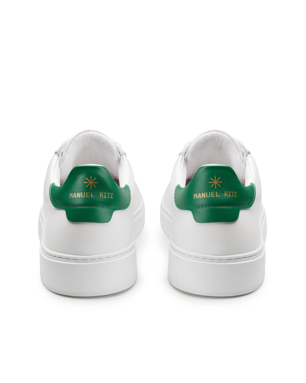 green leeather sneakers