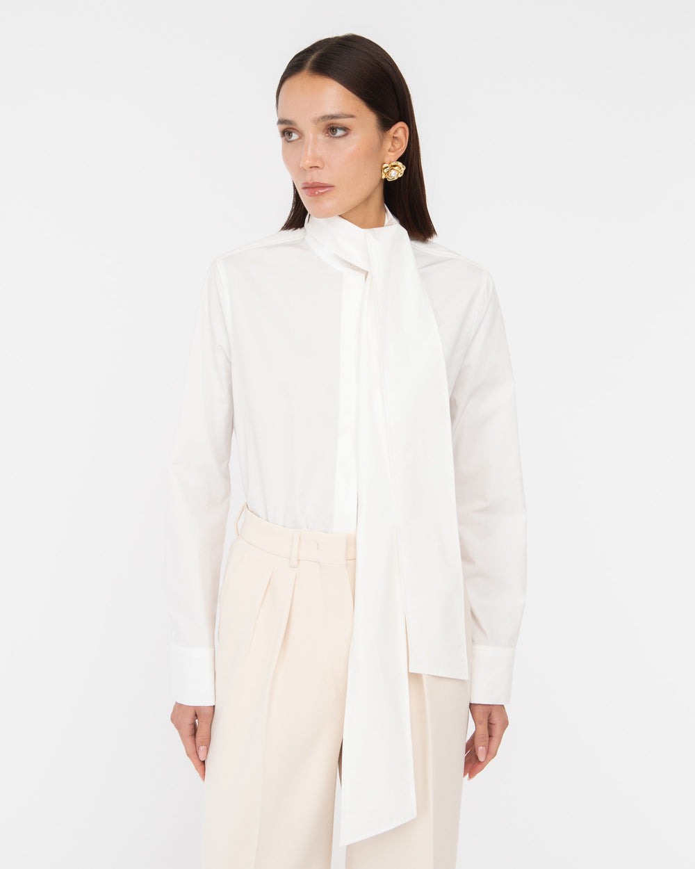 white poplin cotton over shirt