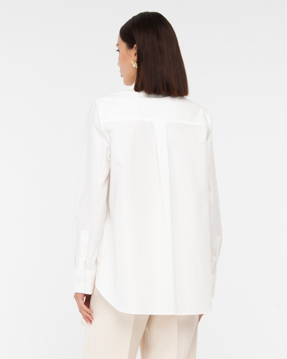white poplin cotton over shirt