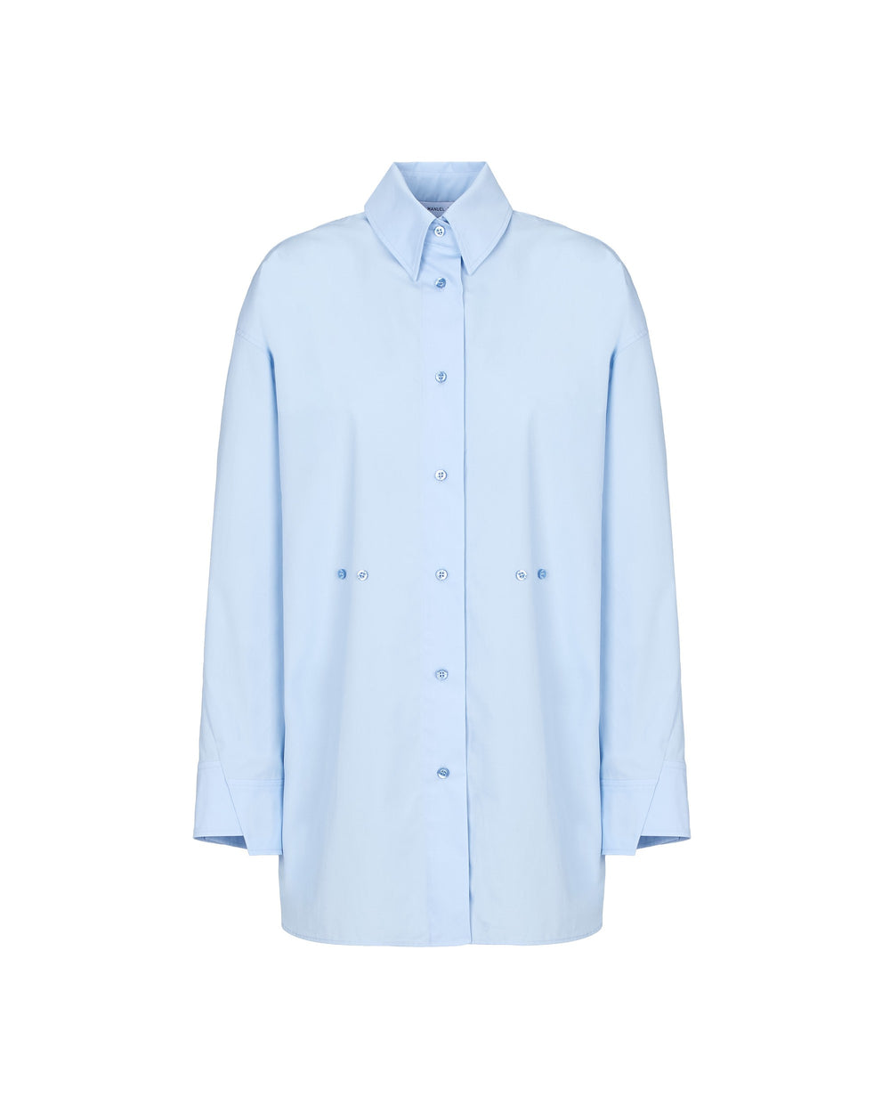 light blue cotton poplin shirt