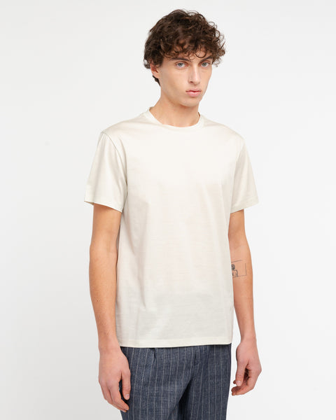 beige cotton jersey t-shirt