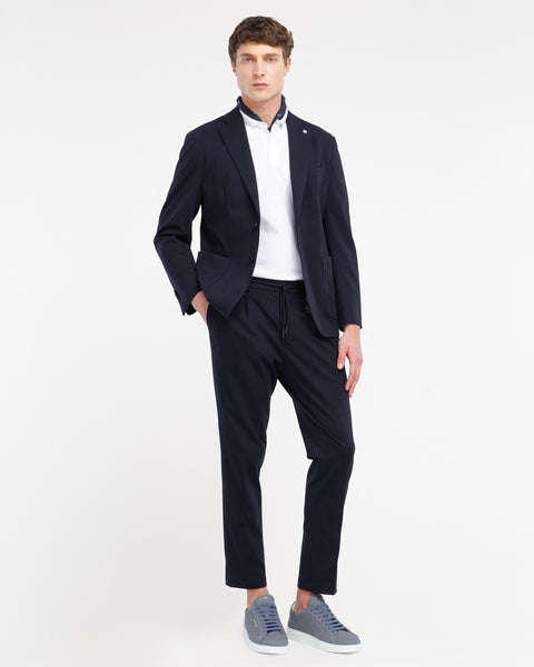 blue nuvola stitch milano stretch blazer