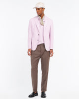 pink nuvola chevron stretch cotton blazer