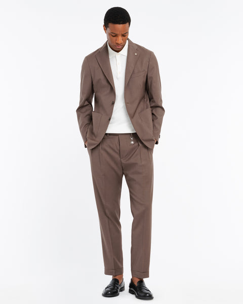 brown nuvola cool wool stretch blazer