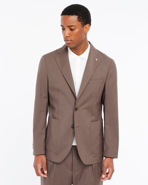 brown nuvola cool wool stretch blazer
