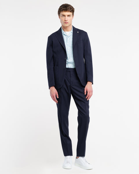 blue nuvola cool wool stretch blazer