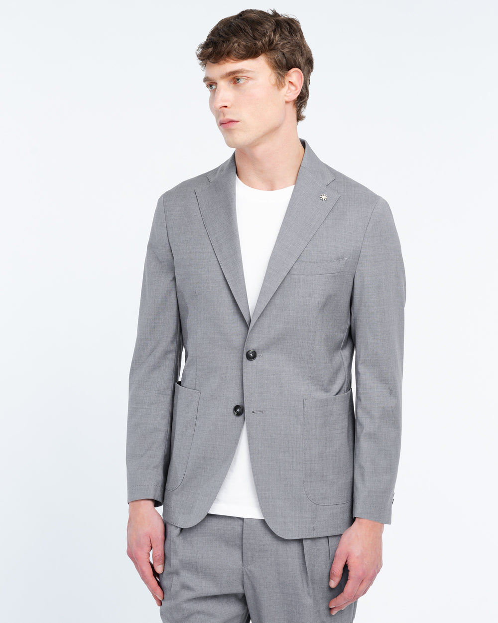 gray nuvola cool wool stretch blazer