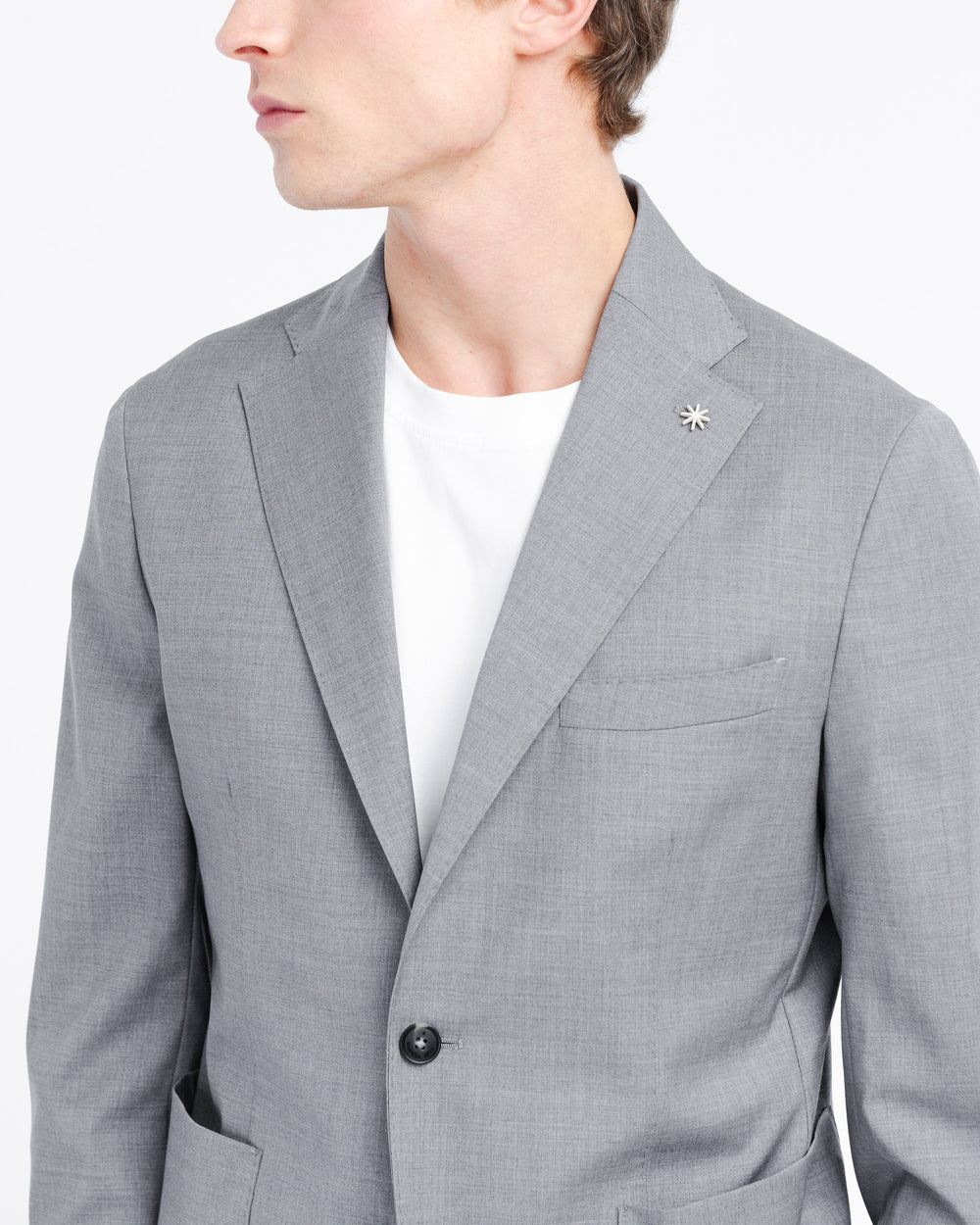 gray nuvola cool wool stretch blazer