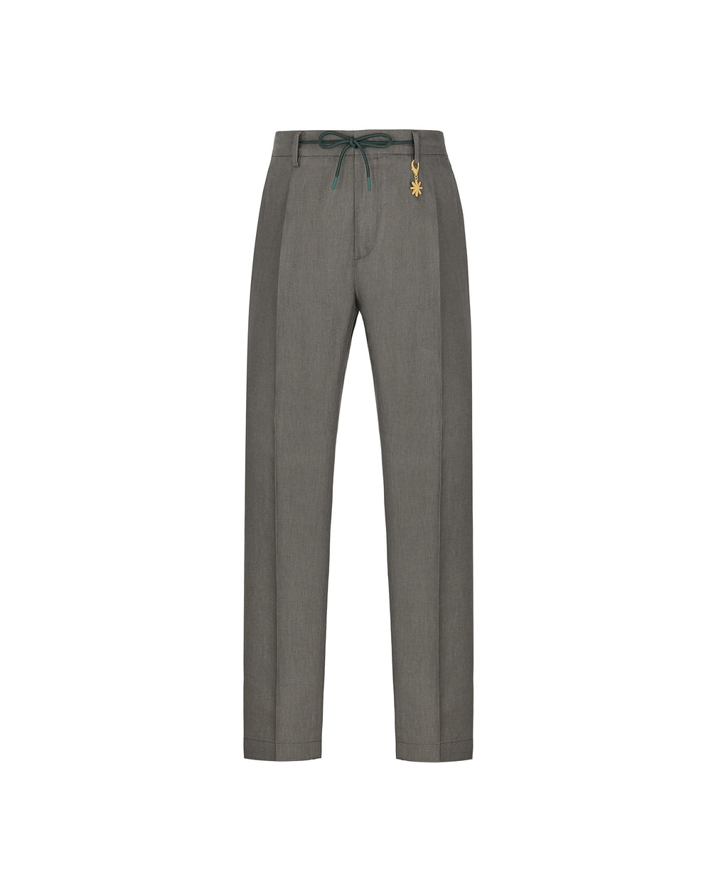green washed linen jogging trousers