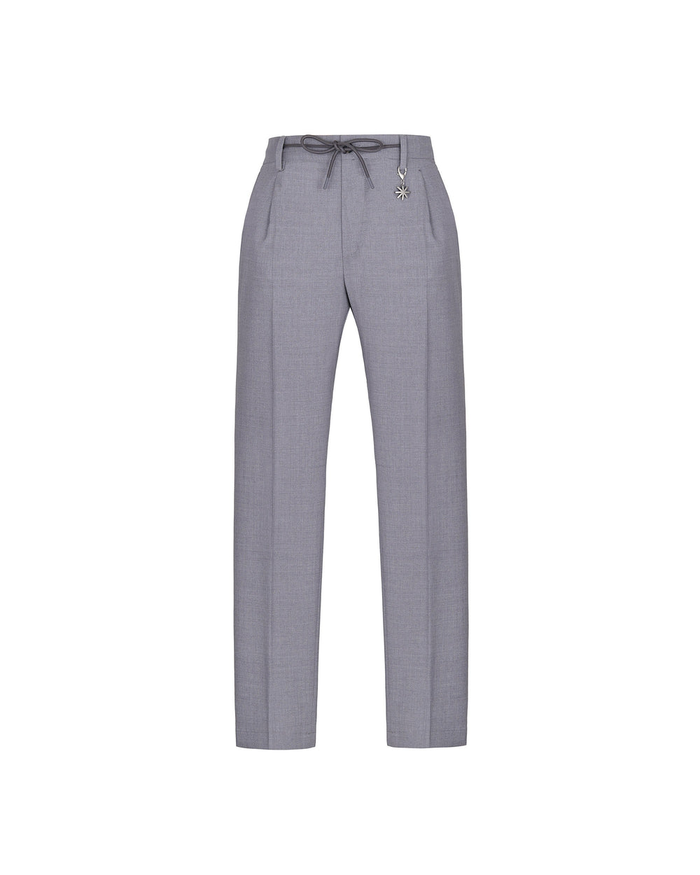 gray cool stretch wool jogging trousers