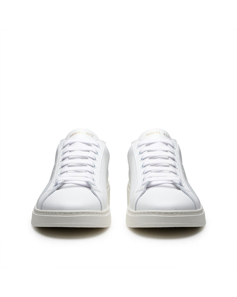 brown leather sneakers