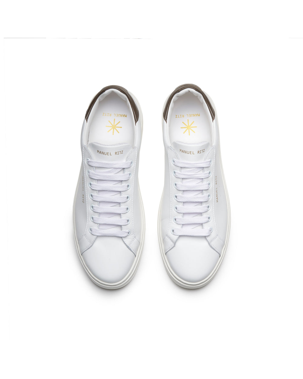Manuel Ri Rz Logo Sneakers in pelle marrone - Manuel Ritz Official
