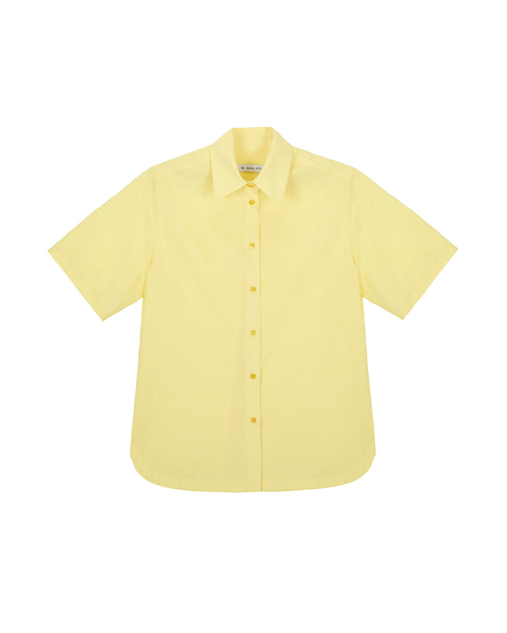 yellow linen cotton over shirt
