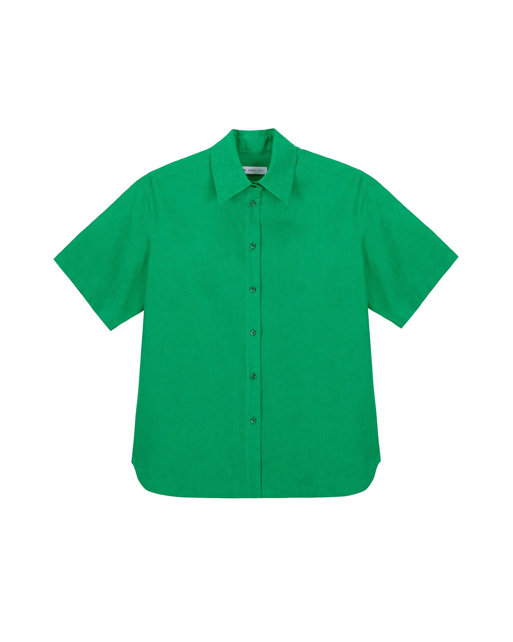 green linen cotton over shirt