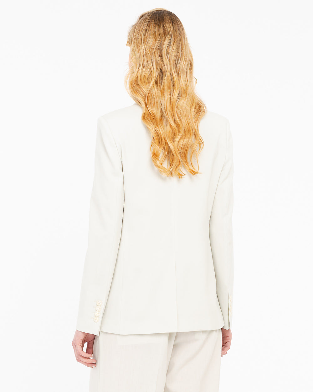 beige cool stretch wool blazer