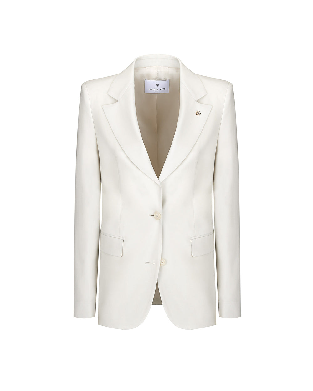 beige cool stretch wool blazer