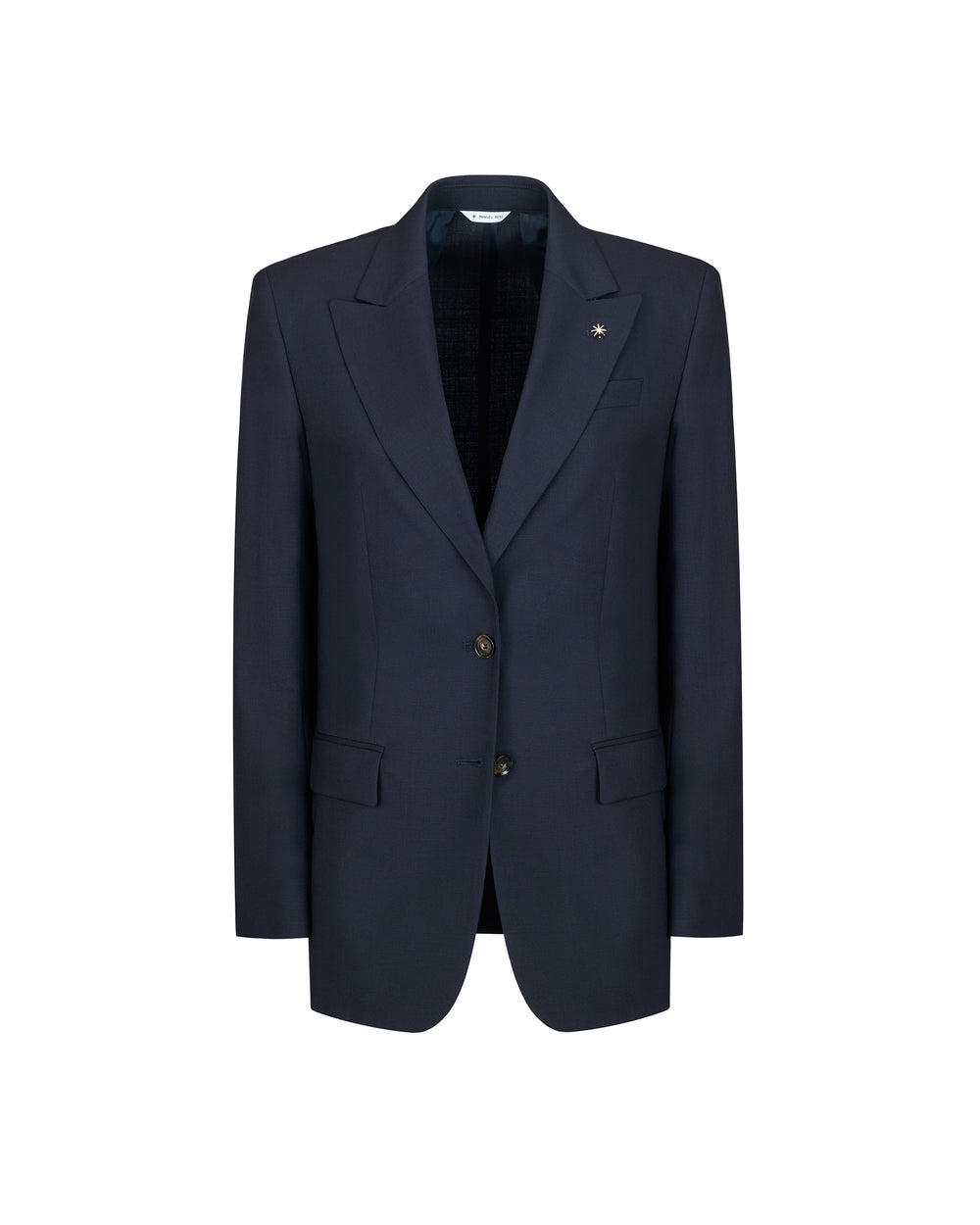 blue cool stretch wool blazer
