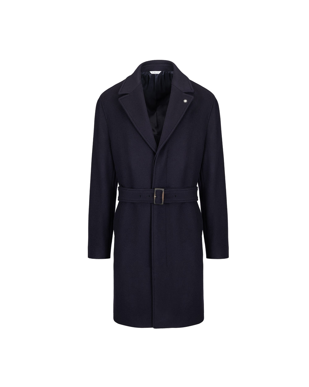 wool blend coat with a belt