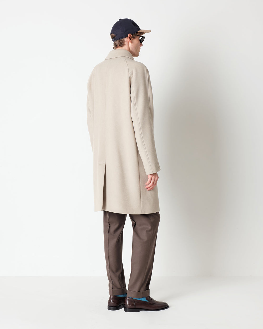 beige wool blend coat