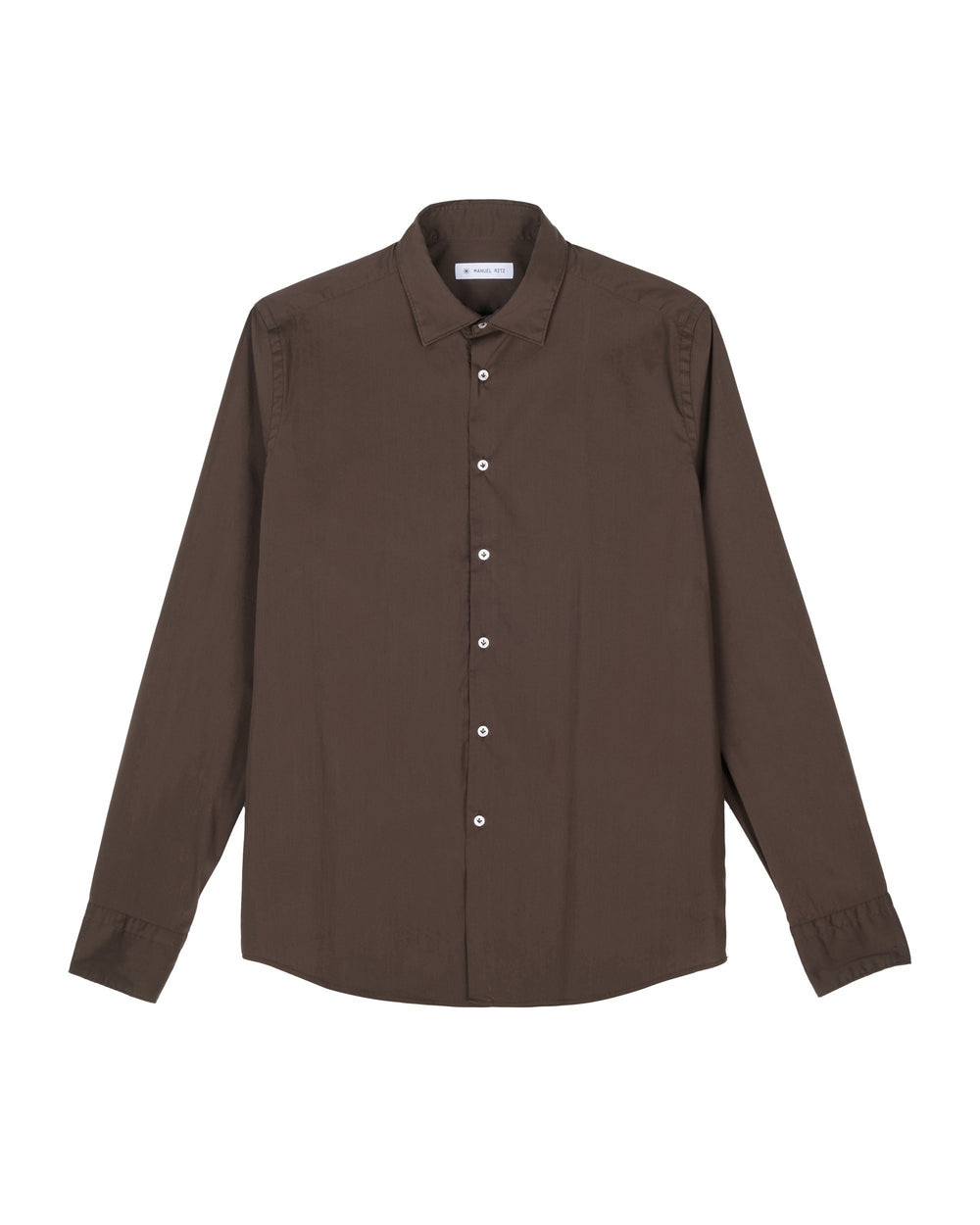 stretch cotton poplin washed shirt